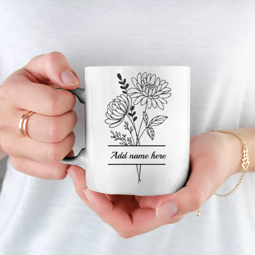 15oz Personalized Aster Mug