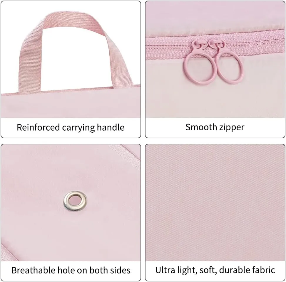 2 Set Compression Packing Cubes for Travel, Expandable Luggage Organizers Bag, Large Compression Cubes for Packing, Travel Accessories for Suitcase Organizer Bags Set (Pink)