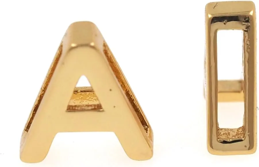 26pcs 18k Gold Filled Letter Charms,Initial Charms,Letter Pendants for DIY Bracelet Necklace Jewelry Making