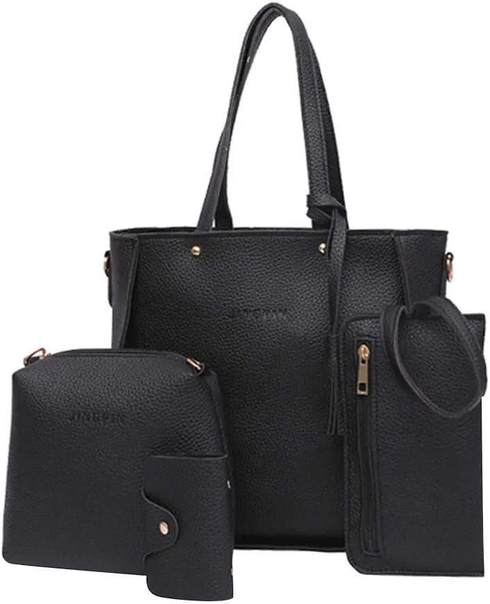 4Pcs Women's Handbags, Tote Shoulder Bags Casual Fashion Messenger Bag, Purse Sets for Women, Women Purses And Handbags