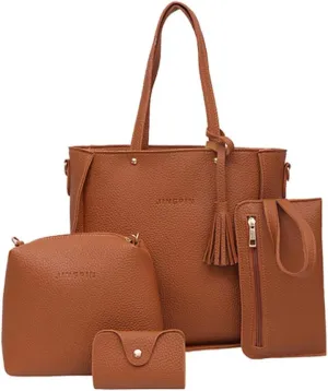4Pcs Women's Handbags, Tote Shoulder Bags Casual Fashion Messenger Bag, Purse Sets for Women, Women Purses And Handbags