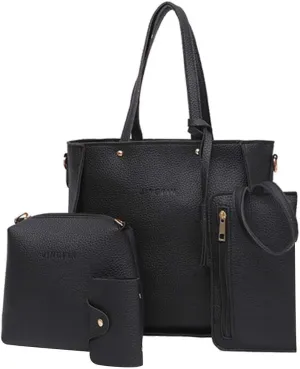 4Pcs Women's Handbags, Tote Shoulder Bags Casual Fashion Messenger Bag, Purse Sets for Women, Women Purses And Handbags