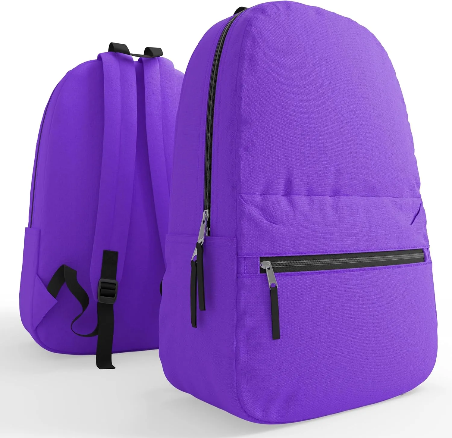 5 Pack Bulk Backpacks, Wholesale 17-Inch Lightweight Bookbags for Kids, Adults, School, Classroom, Travel, Gym Supplies with 1 Large, 1 Small Pocket, Perfect for Events, Corporate Bundles, Mix