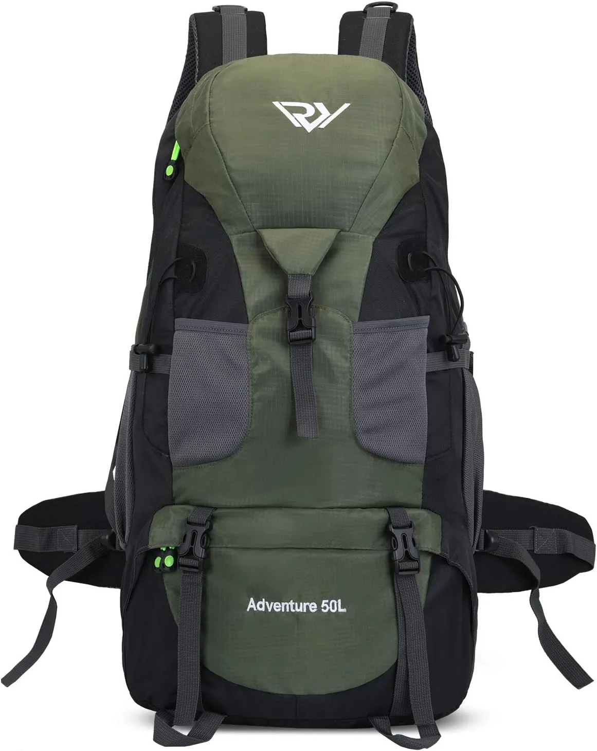 50L Hiking Backpack, Waterproof Lightweight Daypack for Outdoor Camping Travel