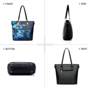 6 Pcs Handbags Womens Tote Shoulder Bag Top Handle Boston Bag Crossbody Bags