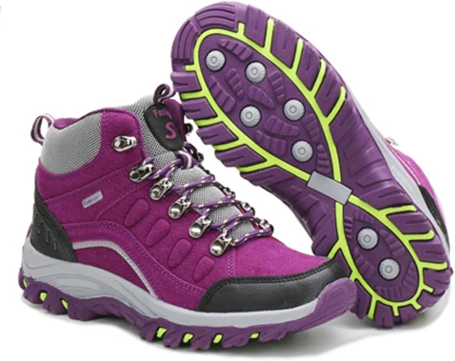 AMDBEL Snow Boots for Women Warm Thermal Boots Waterproof Snow Winter Hiking Work Comfy Boots Outdoor Sneakers Walking Shoes