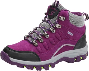 AMDBEL Snow Boots for Women Warm Thermal Boots Waterproof Snow Winter Hiking Work Comfy Boots Outdoor Sneakers Walking Shoes