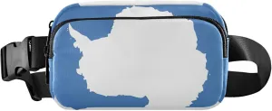 Antarctica Flag Women Fanny Pack Waterproof Anti Theft Belt Bag Fashion Waist Purse for Women