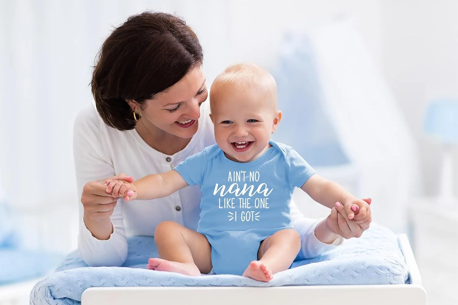 AW Fashions Ain't No Nana Like the One I Got Baby Bodysuit Cute Newborn Girl Trendy Boy Outfit Baby Wear