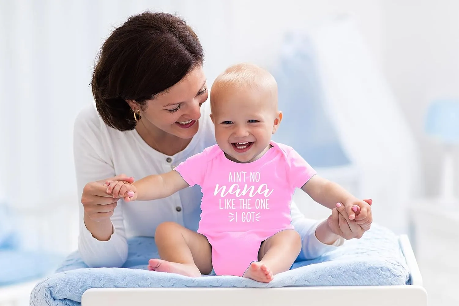 AW Fashions Ain't No Nana Like the One I Got Baby Bodysuit Cute Newborn Girl Trendy Boy Outfit Baby Wear