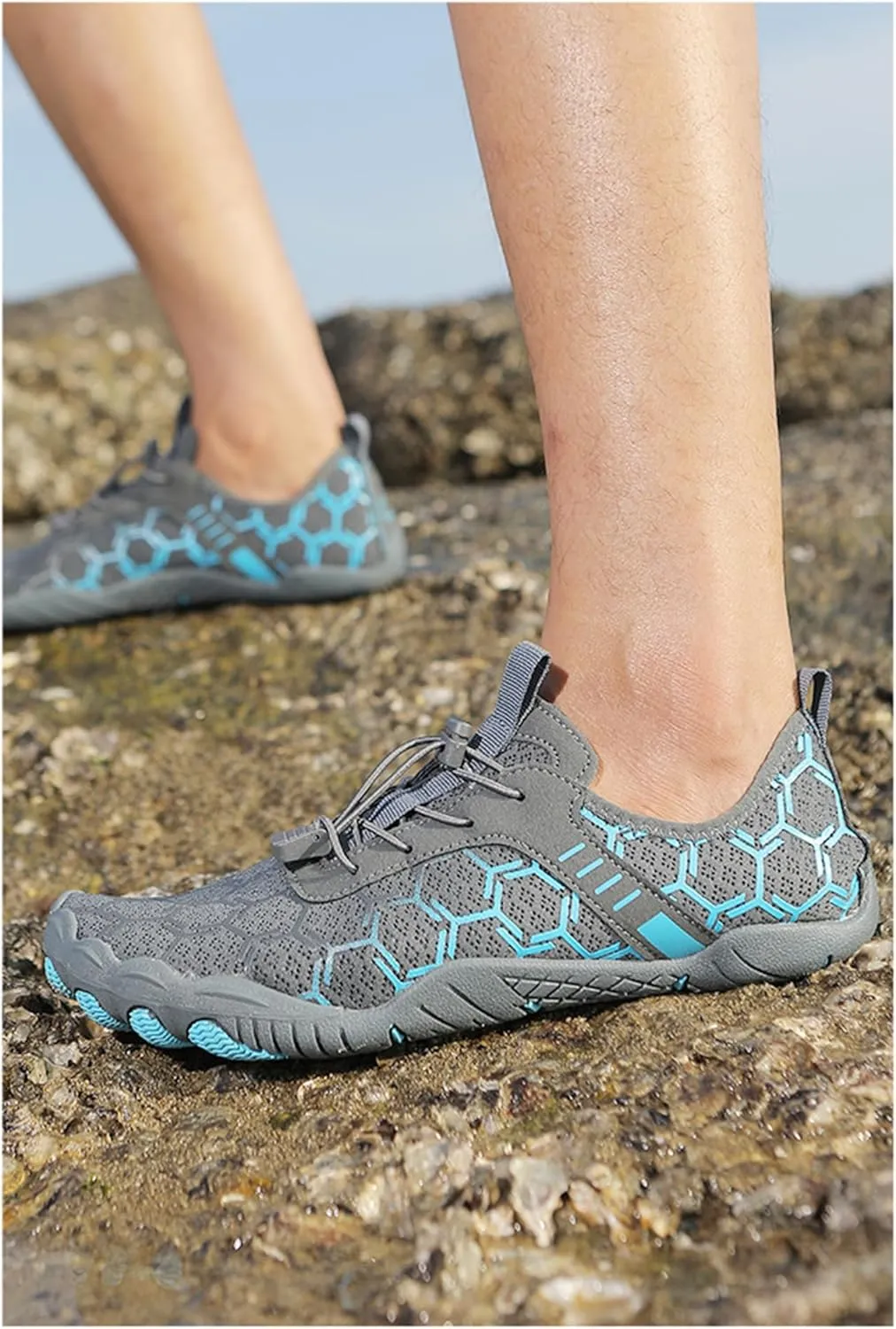 Barefoot Shoes for Women Men, Hiking Footwear Barefoot, Minimalist Zero Drop Hiking, Trail Running, Water Shoes, Wide Toe Box, Non Slip, Breathable, Unisex Barefoot Footwear for Cross Training