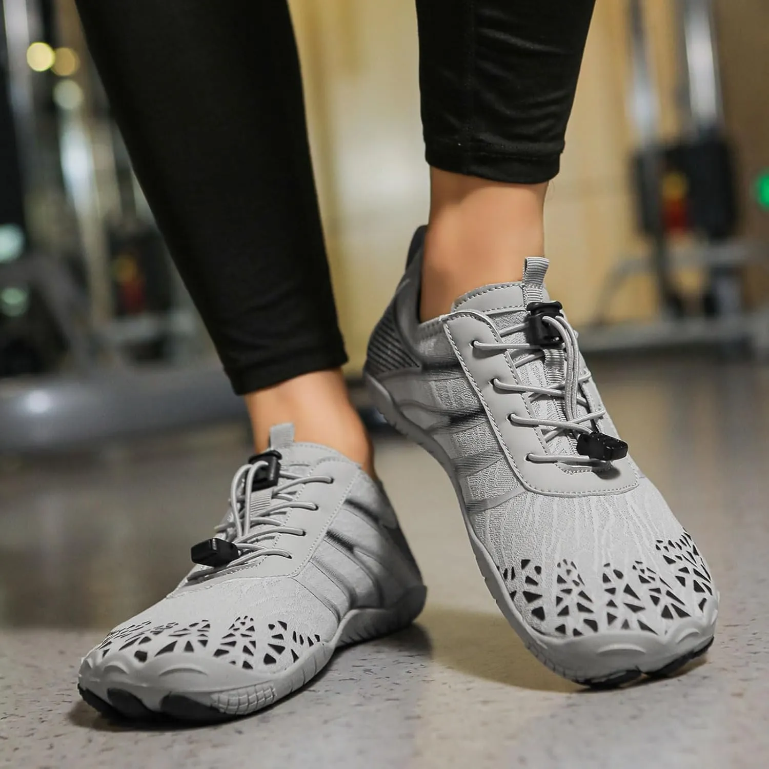 Barefoot Shoes for Women Men, Hiking Footwear Barefoot, Minimalist Zero Drop Hiking, Trail Running, Water Shoes, Wide Toe Box, Non Slip, Breathable, Unisex Barefoot Footwear for Cross Training
