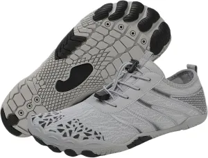 Barefoot Shoes for Women Men, Hiking Footwear Barefoot, Minimalist Zero Drop Hiking, Trail Running, Water Shoes, Wide Toe Box, Non Slip, Breathable, Unisex Barefoot Footwear for Cross Training