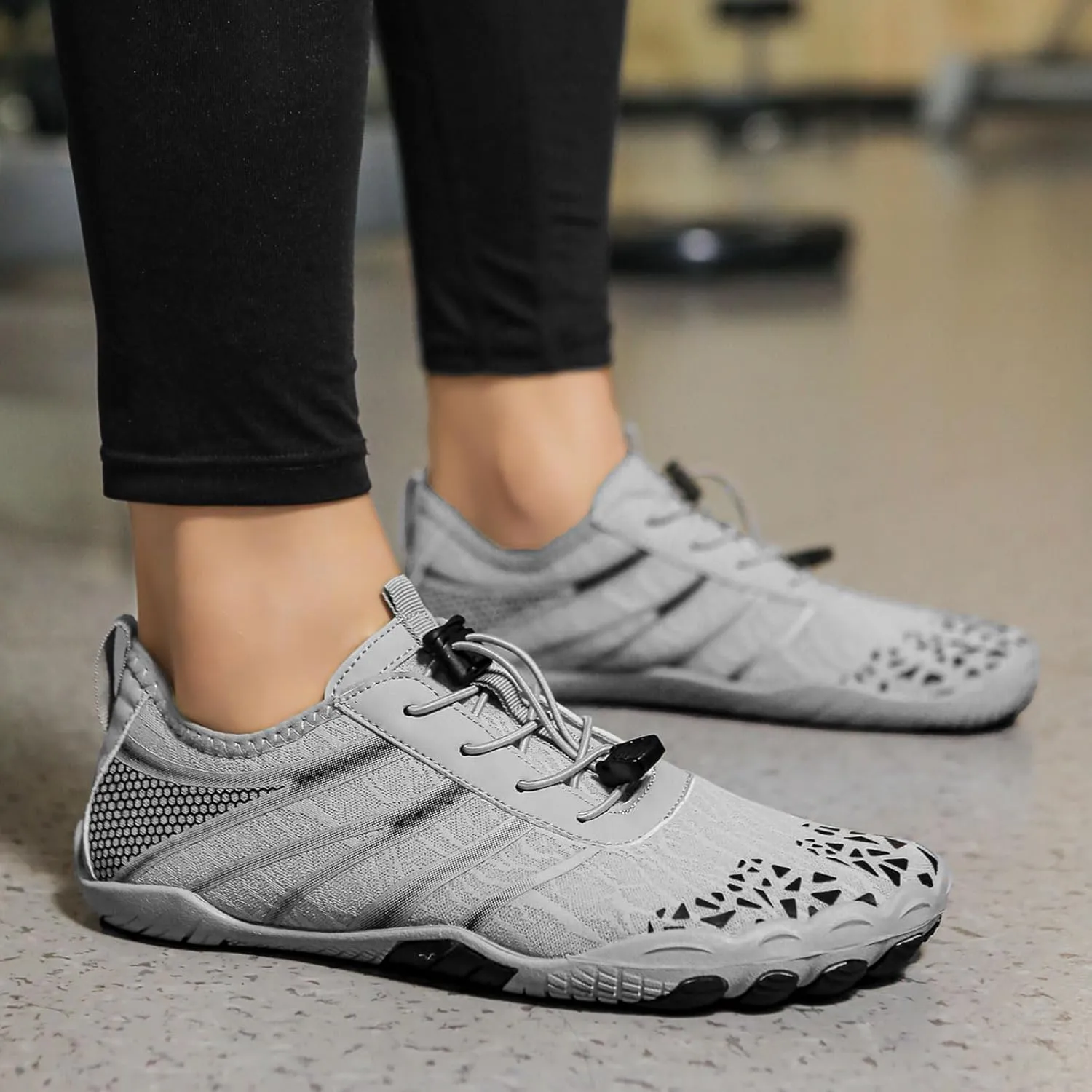 Barefoot Shoes for Women Men, Hiking Footwear Barefoot, Minimalist Zero Drop Hiking, Trail Running, Water Shoes, Wide Toe Box, Non Slip, Breathable, Unisex Barefoot Footwear for Cross Training