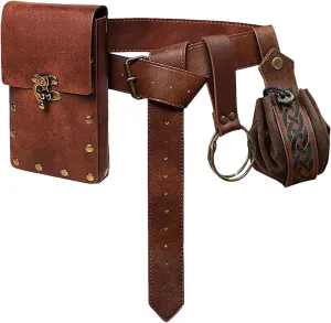 Belt Pouch Waist Bag | Vintage Steampunk Belt Pouch | Steampunk Waist Bag | Vintage Steampunk Belt Pouch, Brass Waist Bag, Leather Steampunk Waist Bag, Steam-powered Waist Pouch, Cog And Gear Hip Bag,