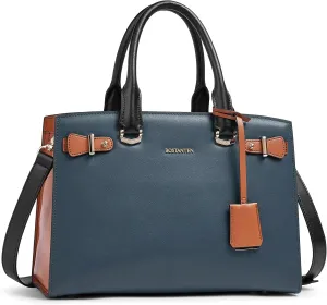 BOSTANTEN Women Leather Handbag Designer Satchel Purses Top Handle Shoulder Totes Crossbody Bag