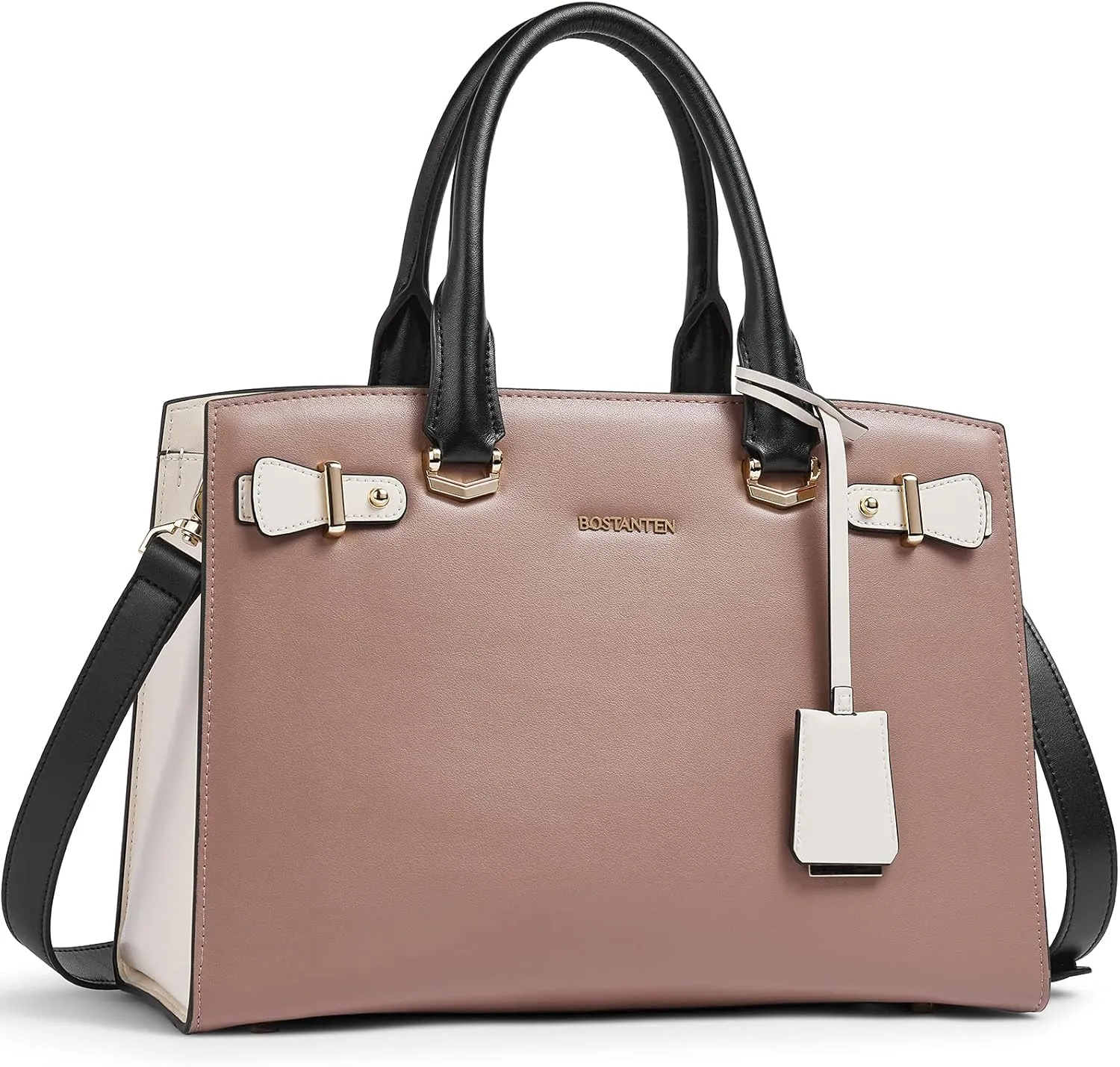 BOSTANTEN Women Leather Handbag Designer Satchel Purses Top Handle Shoulder Totes Crossbody Bag