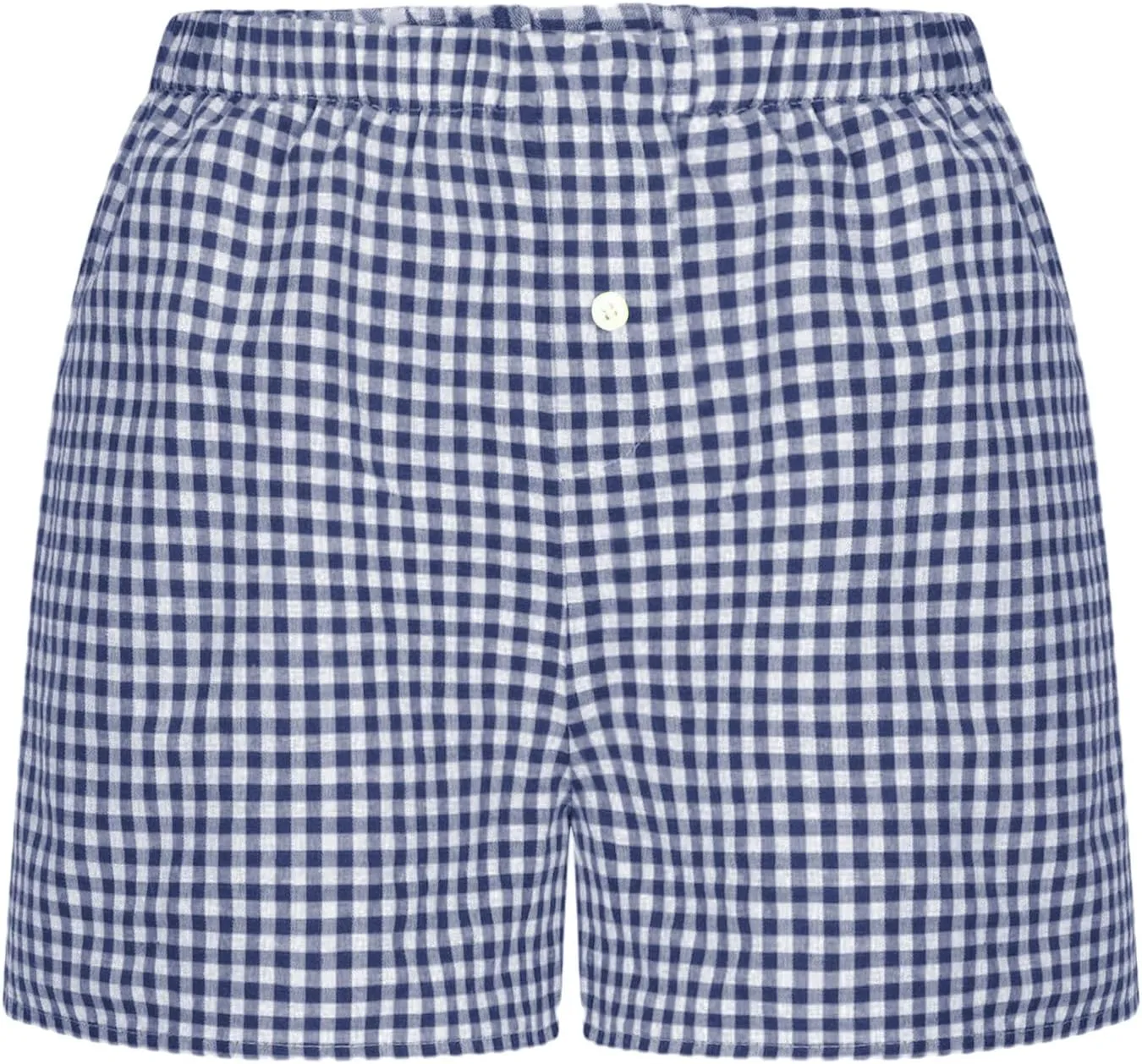 Boxer Shorts for Women Y2k Pajamas Shorts Gingham Cute Pj Short Pants Plaid Lounge Shorts Bottoms Elastic Shorts