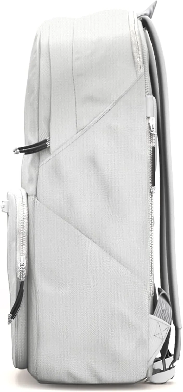 BREVITE The Backpack- Casual daypack backpacks for every function. Compact but spacious 18L aesthetic traveling backpack with laptop compartment. (Gray)