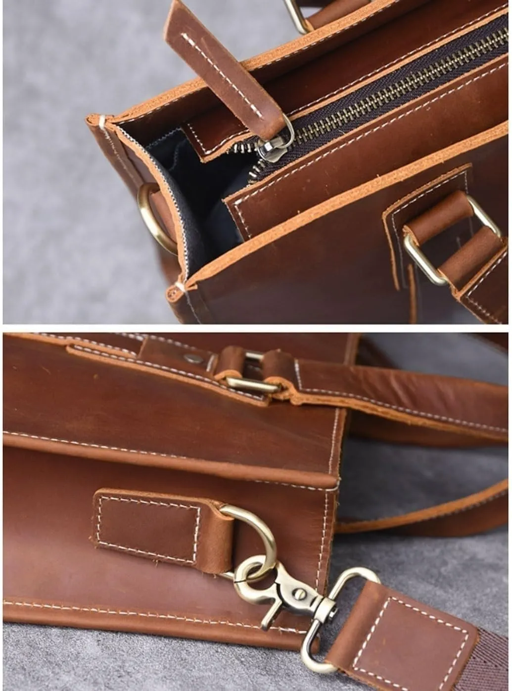 Briefcases Handbags Messenger Shoulder Bags Men's Leather Large Crossbody Bags Laptop Bags Totes