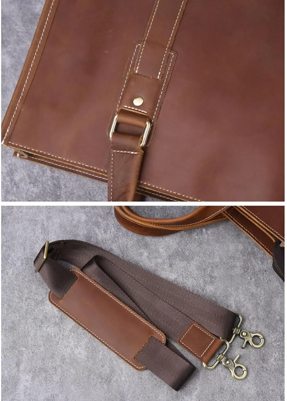 Briefcases Handbags Messenger Shoulder Bags Men's Leather Large Crossbody Bags Laptop Bags Totes