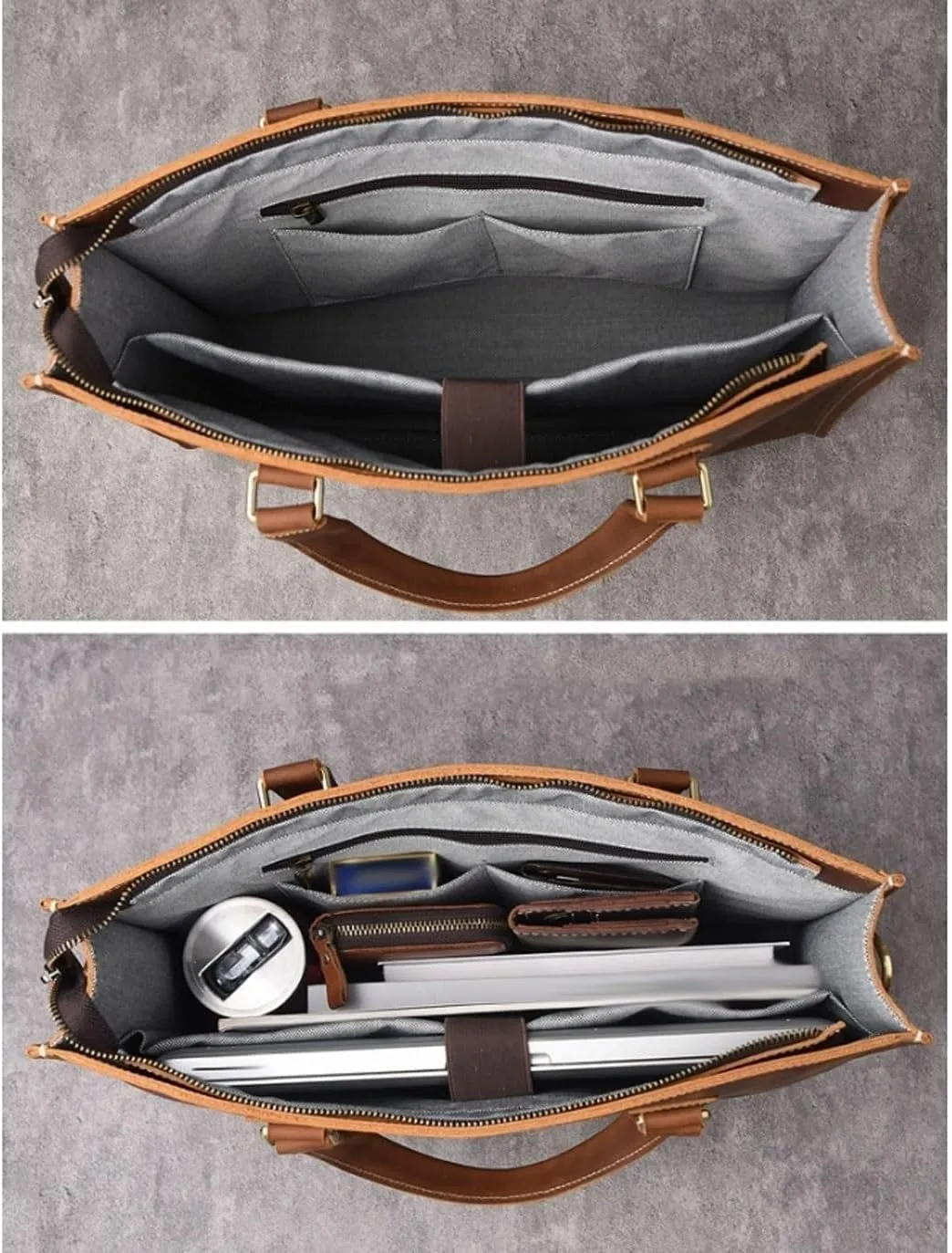 Briefcases Handbags Messenger Shoulder Bags Men's Leather Large Crossbody Bags Laptop Bags Totes