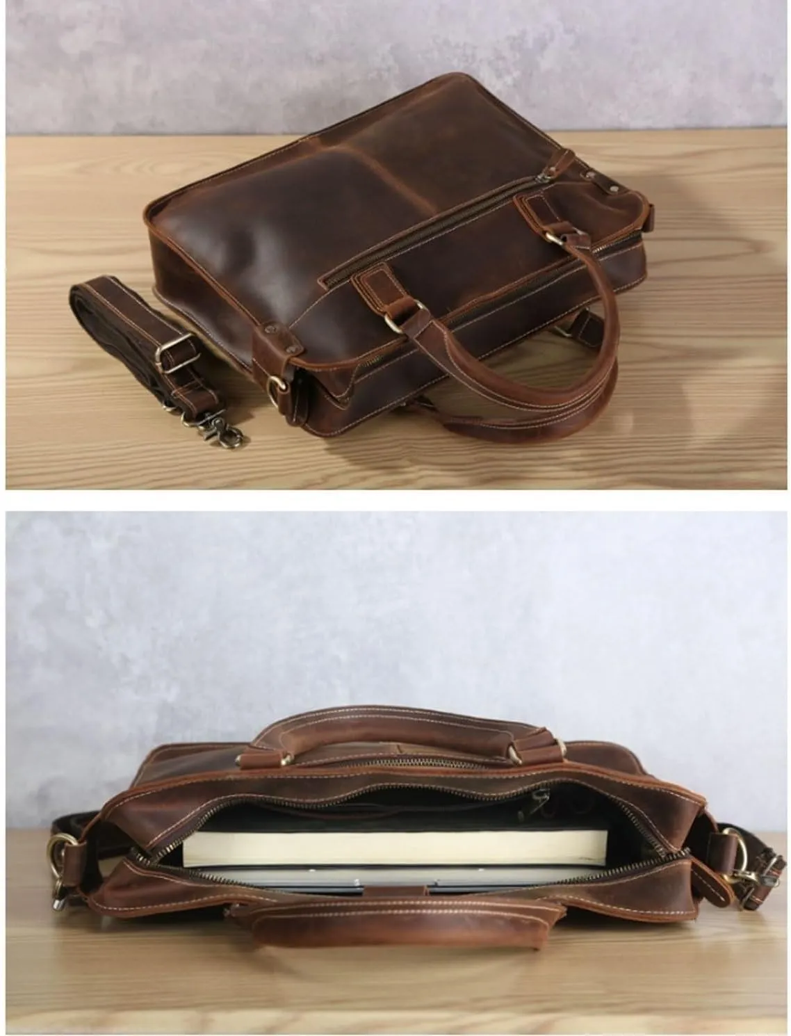 Briefcases Luggage Bags Men's Leather Shoulder Bags Laptop Bags Carrying Cases Handbags Totes