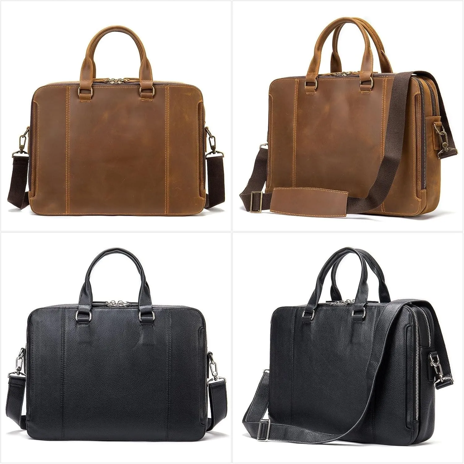 Briefcases Luggage Bags Messenger Shoulder Bags Men's Leather Large Laptop Bags Totes Handbags