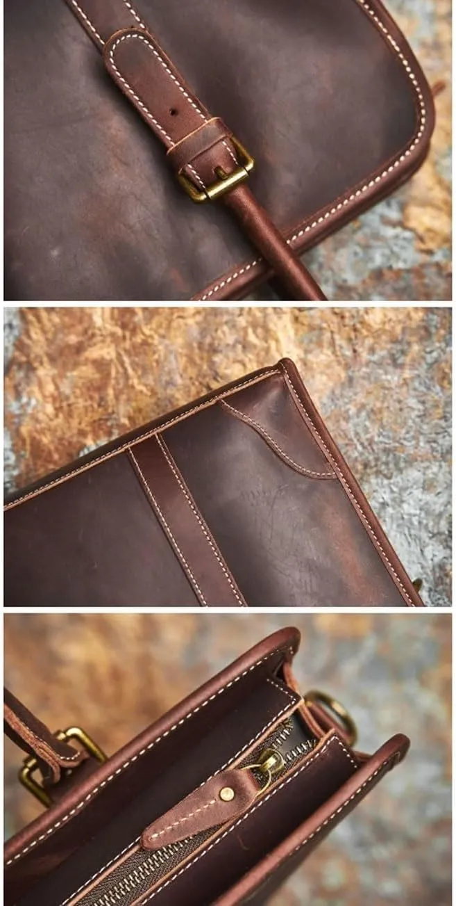Briefcases Men's Leather Shoulder Bags Laptop Bags Carrying Cases Totes Handbags Luggage Bags