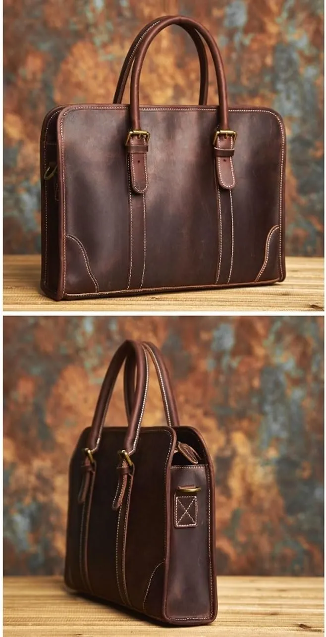 Briefcases Men's Leather Shoulder Bags Laptop Bags Carrying Cases Totes Handbags Luggage Bags
