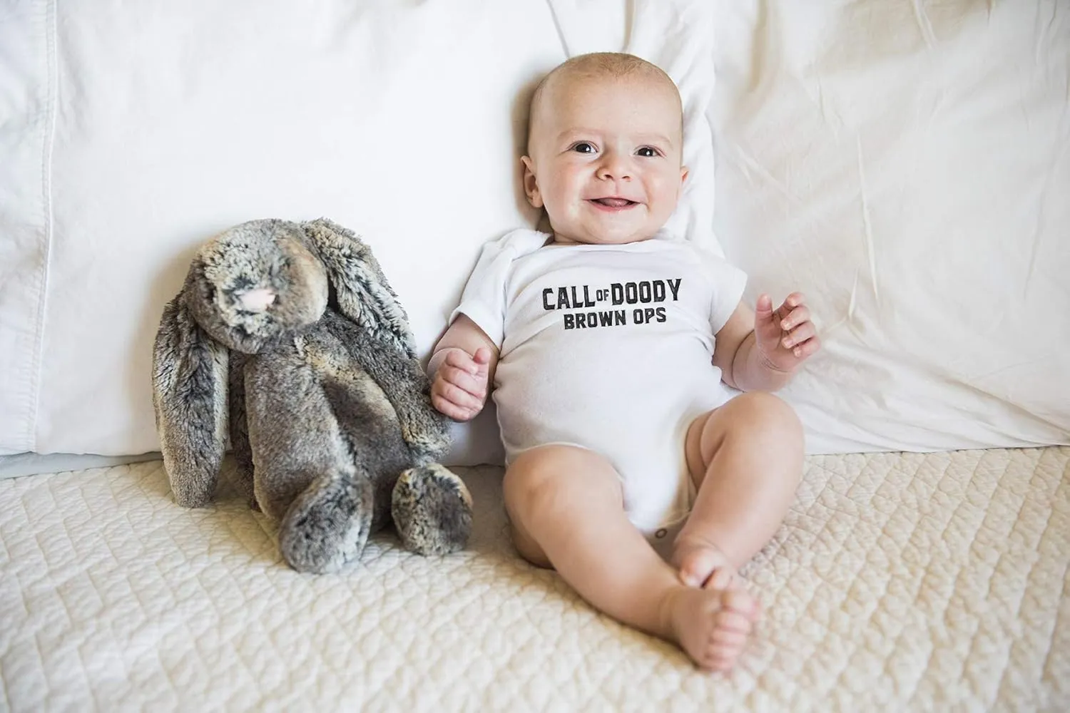 Call Of Doody Brown Ops - Funny Baby Essentials Bodysuit - Baby Outfit Funny Newborn Clothes