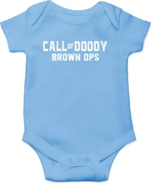 Call Of Doody Brown Ops - Funny Baby Essentials Bodysuit - Baby Outfit Funny Newborn Clothes