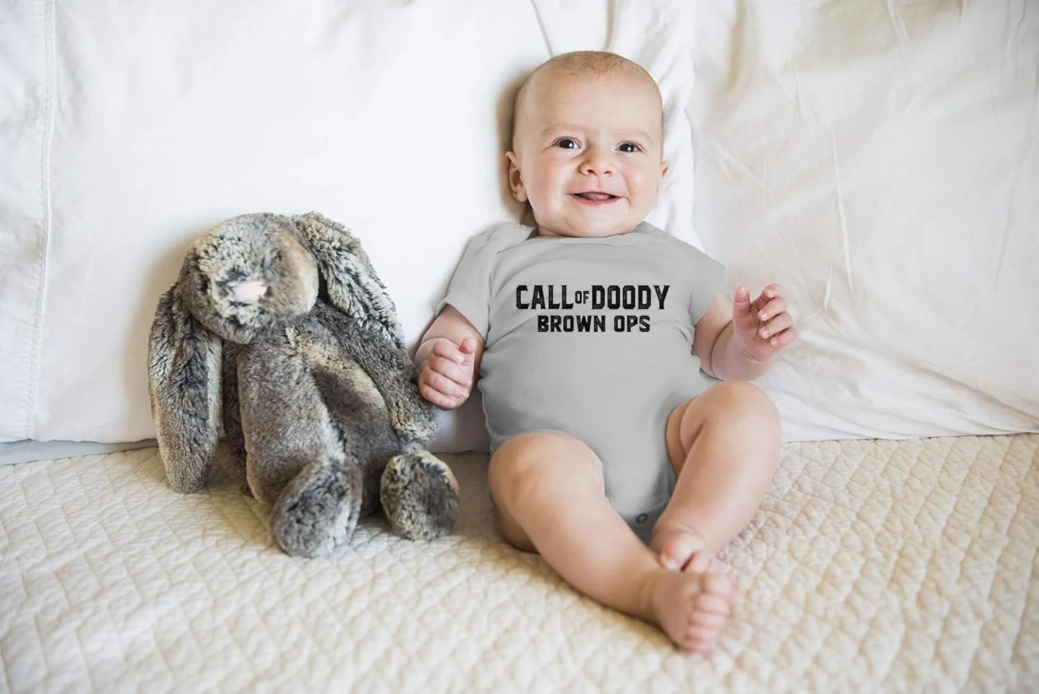 Call Of Doody Brown Ops - Funny Baby Essentials Bodysuit - Baby Outfit Funny Newborn Clothes