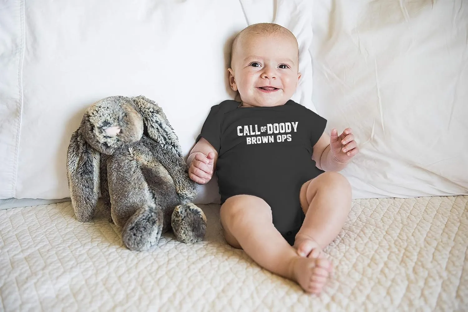 Call Of Doody Brown Ops - Funny Baby Essentials Bodysuit - Baby Outfit Funny Newborn Clothes