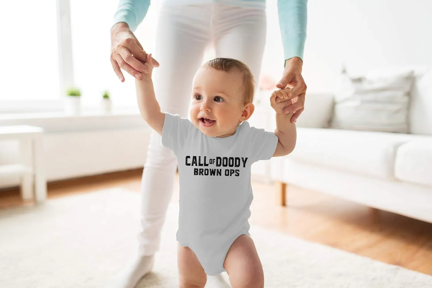 Call Of Doody Brown Ops - Funny Baby Essentials Bodysuit - Baby Outfit Funny Newborn Clothes