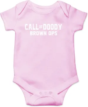 Call Of Doody Brown Ops - Funny Baby Essentials Bodysuit - Baby Outfit Funny Newborn Clothes