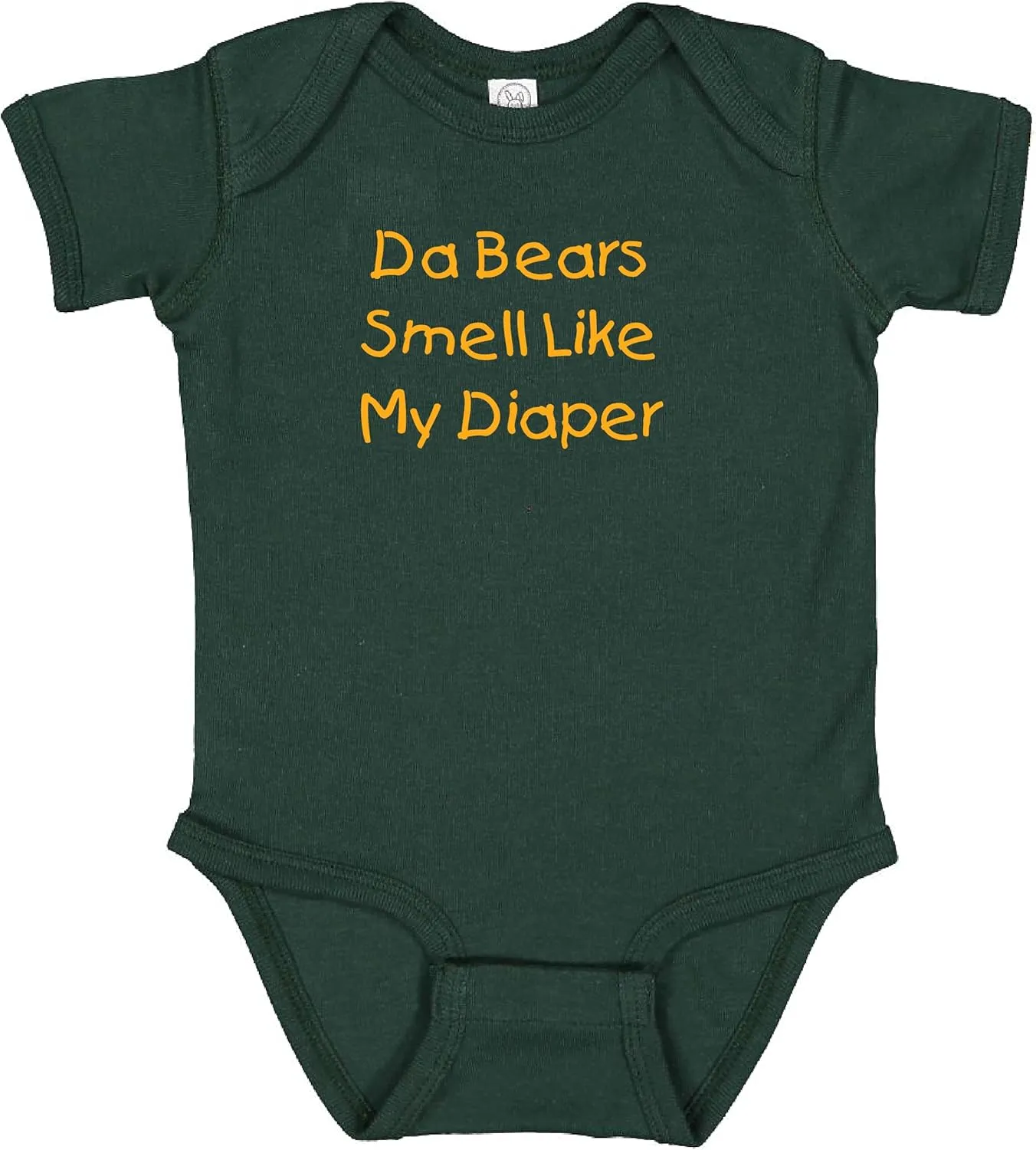 Campus Originals Packers Da Bears Smell Like My Diaper Funny Parents Gift Fan Baby Bodysuit