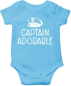 CBTwear Captain Adorable - Baby Clothes - Funny Newborn Bodysuit Outfits for Boys and Girls