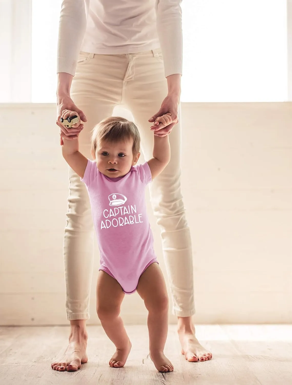 CBTwear Captain Adorable - Baby Clothes - Funny Newborn Bodysuit Outfits for Boys and Girls