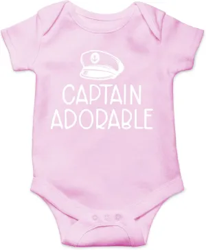 CBTwear Captain Adorable - Baby Clothes - Funny Newborn Bodysuit Outfits for Boys and Girls