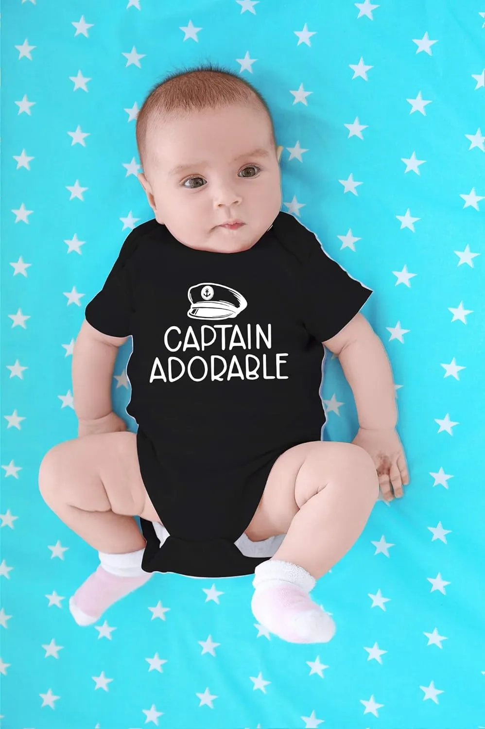 CBTwear Captain Adorable - Baby Clothes - Funny Newborn Bodysuit Outfits for Boys and Girls