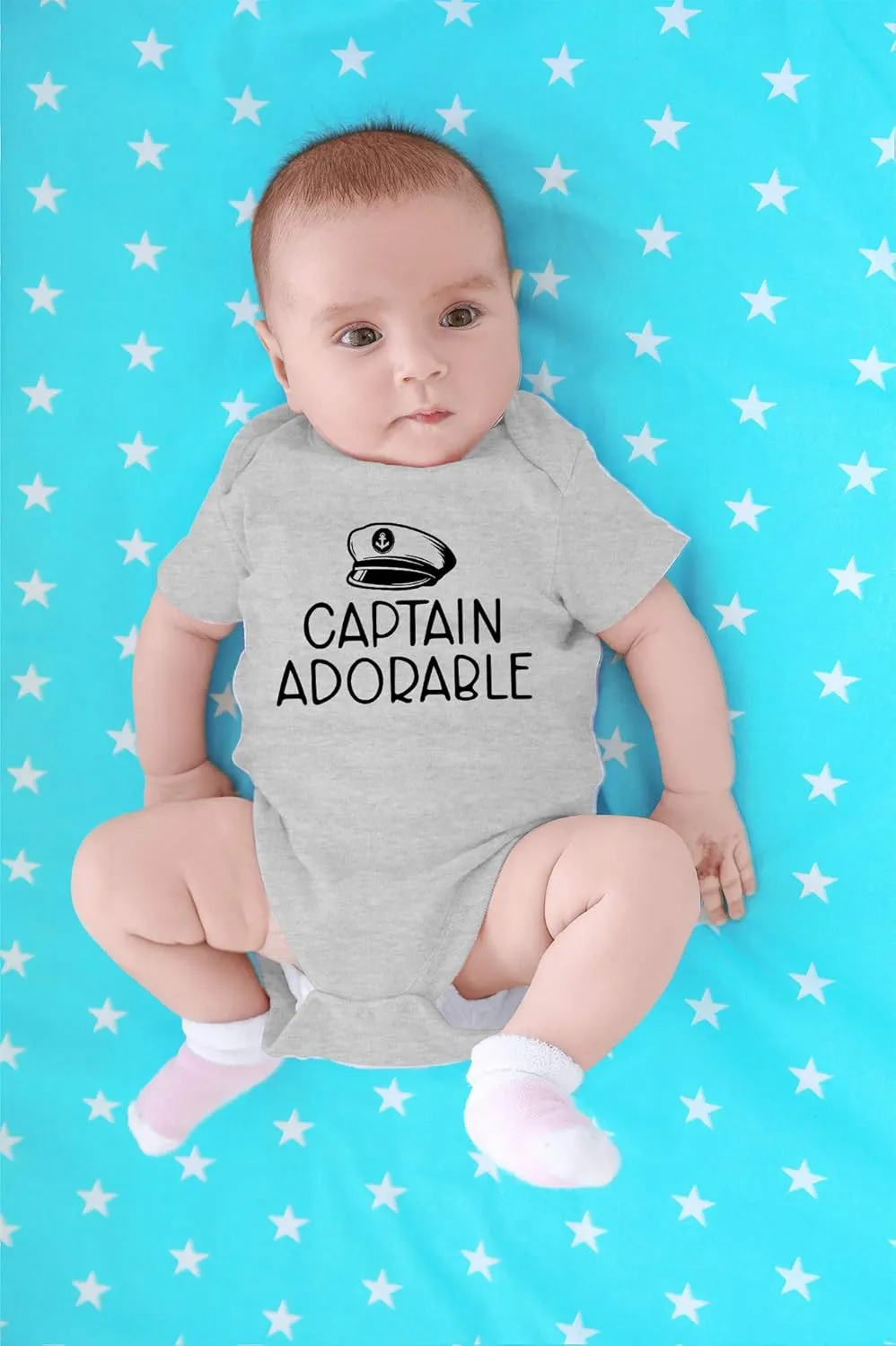 CBTwear Captain Adorable - Baby Clothes - Funny Newborn Bodysuit Outfits for Boys and Girls