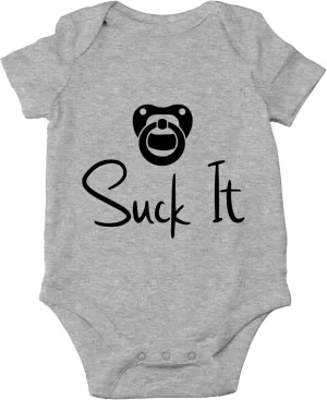 CBTwear Suck It - Baby Clothes - Funny Newborn Bodysuit Outfits for Boys and Girls