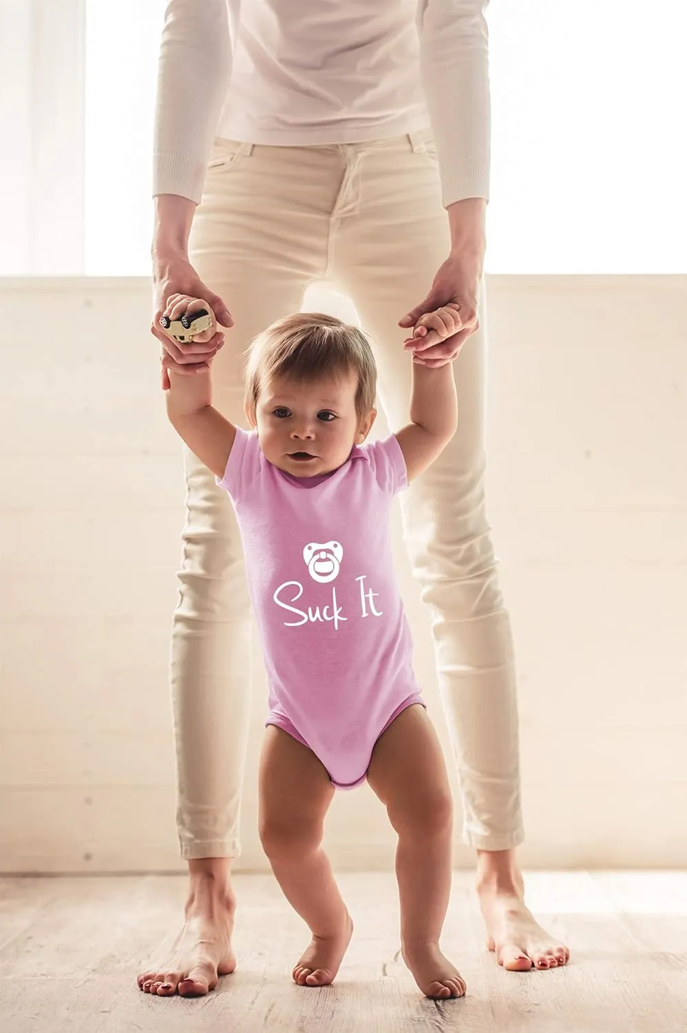 CBTwear Suck It - Baby Clothes - Funny Newborn Bodysuit Outfits for Boys and Girls