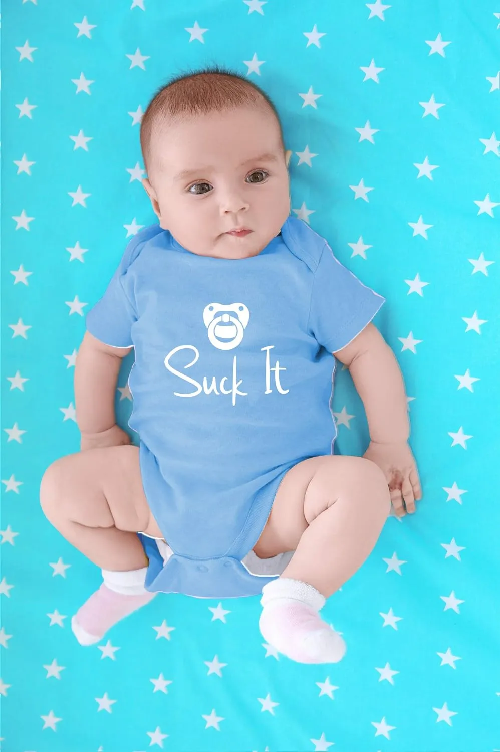 CBTwear Suck It - Baby Clothes - Funny Newborn Bodysuit Outfits for Boys and Girls