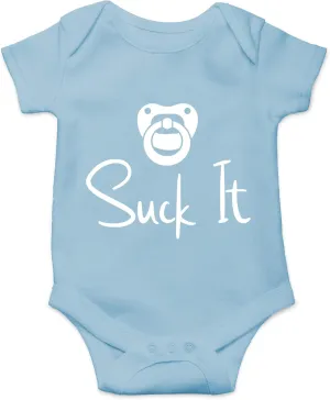 CBTwear Suck It - Baby Clothes - Funny Newborn Bodysuit Outfits for Boys and Girls