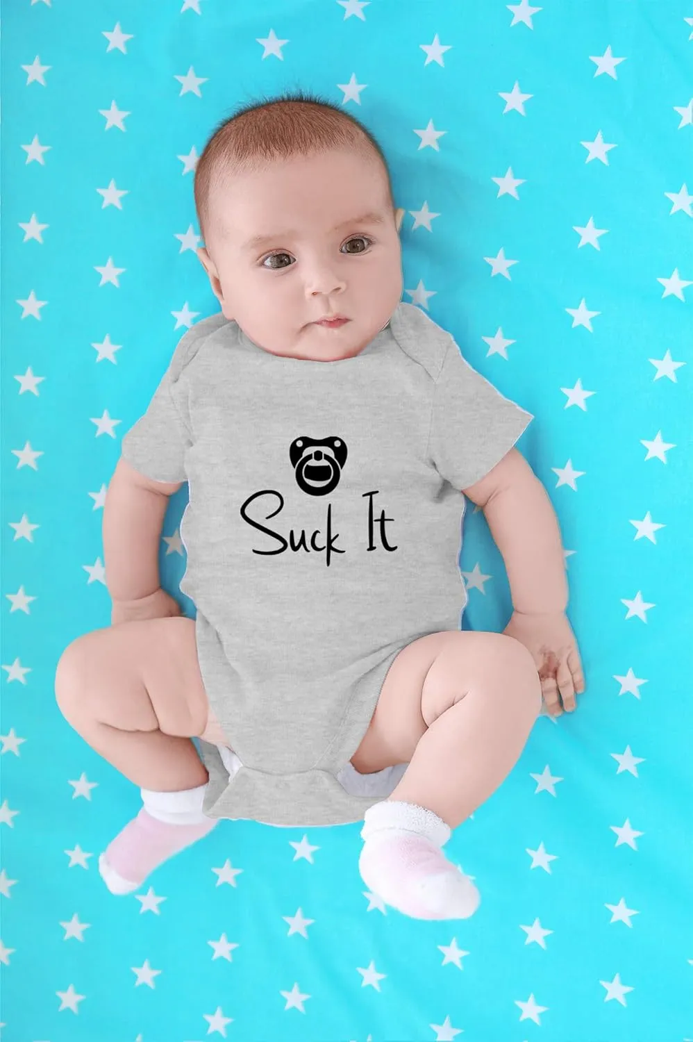 CBTwear Suck It - Baby Clothes - Funny Newborn Bodysuit Outfits for Boys and Girls