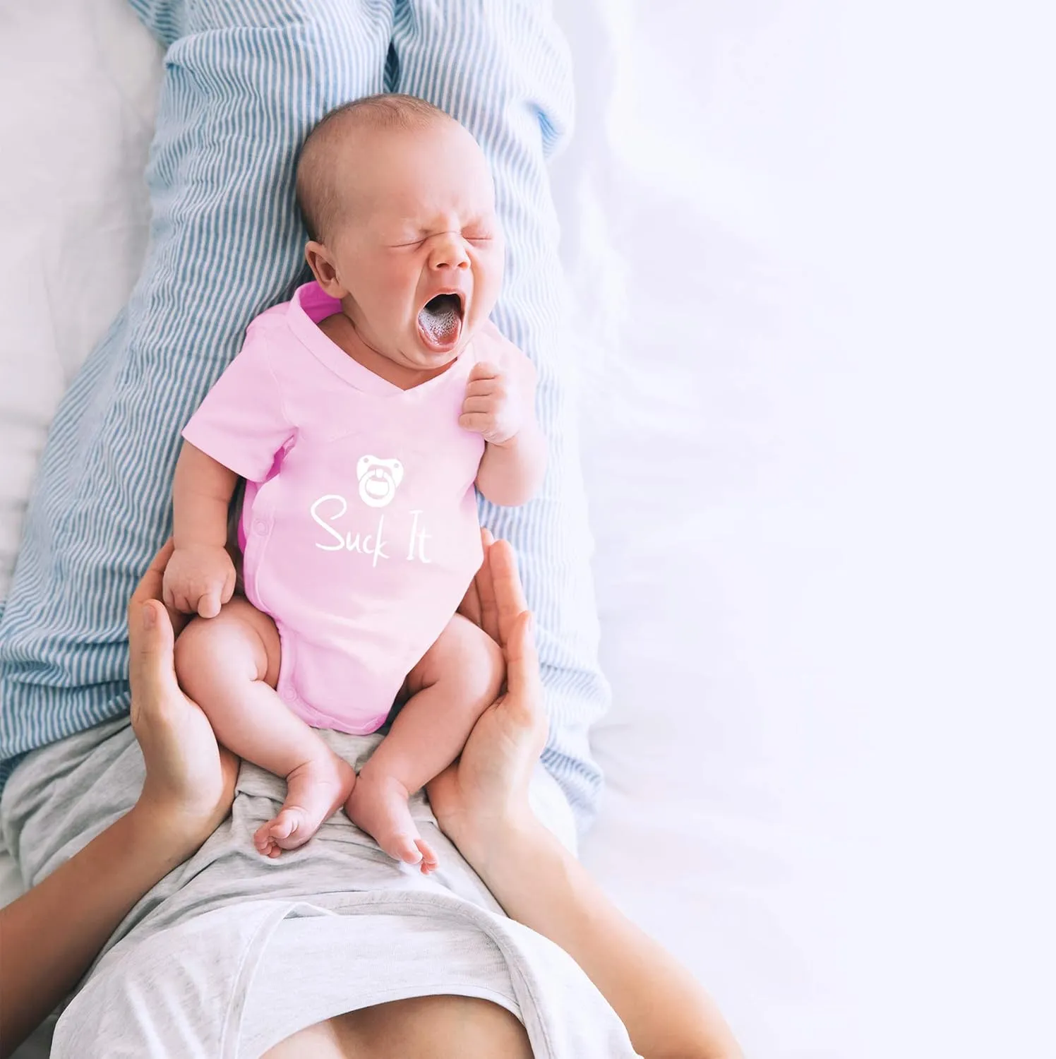 CBTwear Suck It - Baby Clothes - Funny Newborn Bodysuit Outfits for Boys and Girls