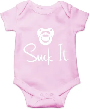 CBTwear Suck It - Baby Clothes - Funny Newborn Bodysuit Outfits for Boys and Girls