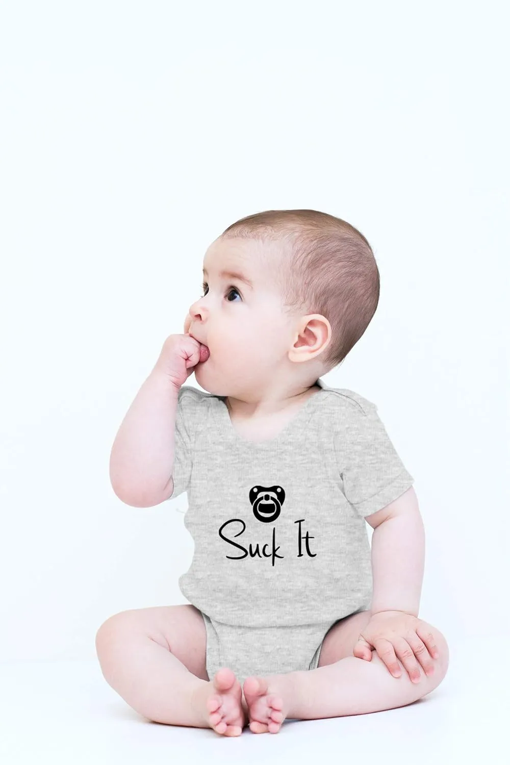 CBTwear Suck It - Baby Clothes - Funny Newborn Bodysuit Outfits for Boys and Girls